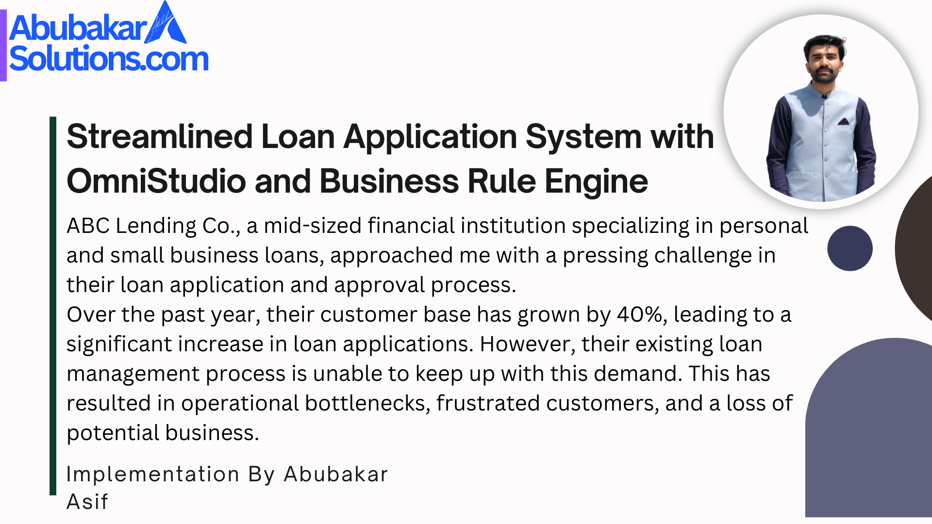 Streamlined Loan Application System with OmniStudio and Business Rule Engine