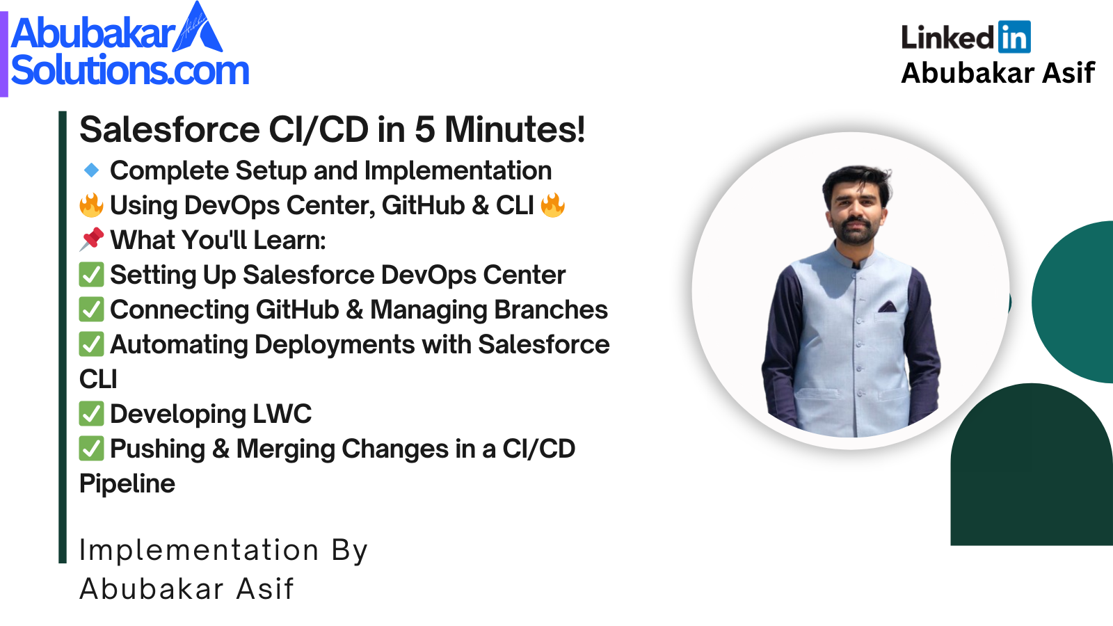 Setting Up and Implementing Salesforce CI/CD with DevOps Center, GitHub, and Salesforce CLI – A Complete Guide