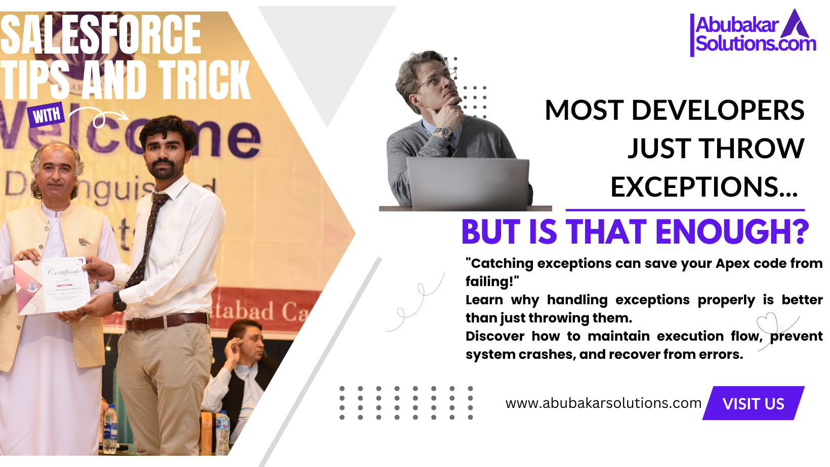 Most Salesforce developers just throw exceptions… But is that enough?