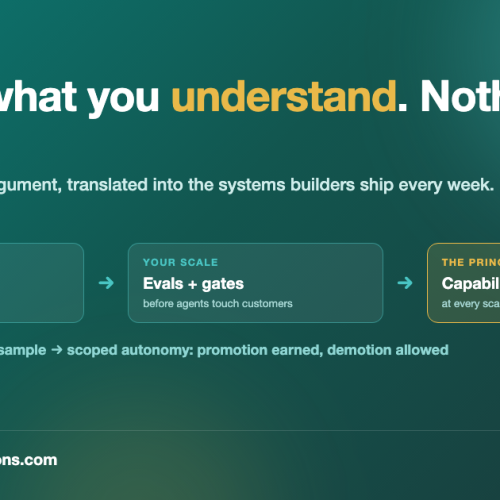 Deploy What You Understand: A Builder’s Case for the AI Safety Argument