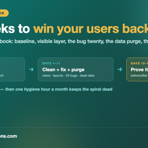 The Salesforce Org Cleanup Playbook: Two Weeks to Win Your Users Back