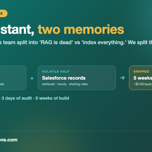 Use Case: One AI Assistant, Two Memories — How an Insurance Broker Settled the RAG vs CAG War